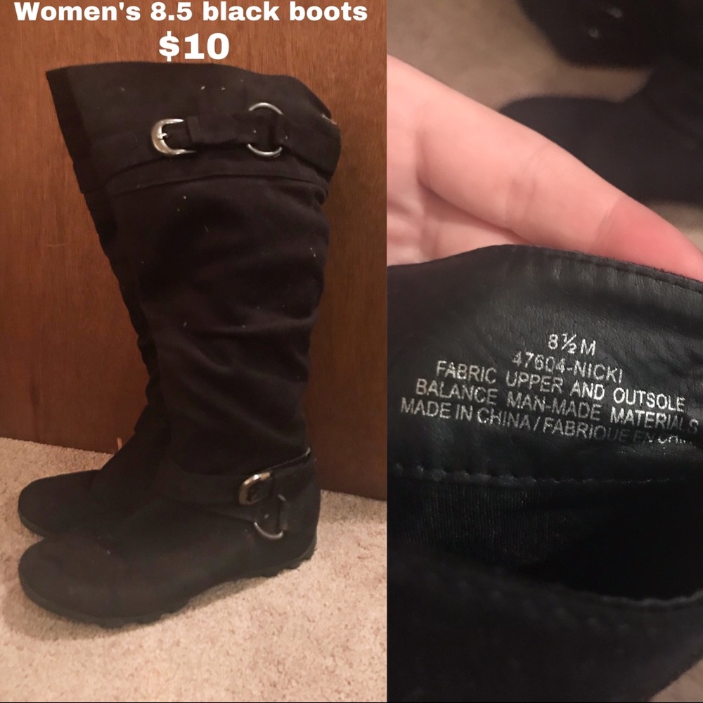 Women's 8.5 Black Boots